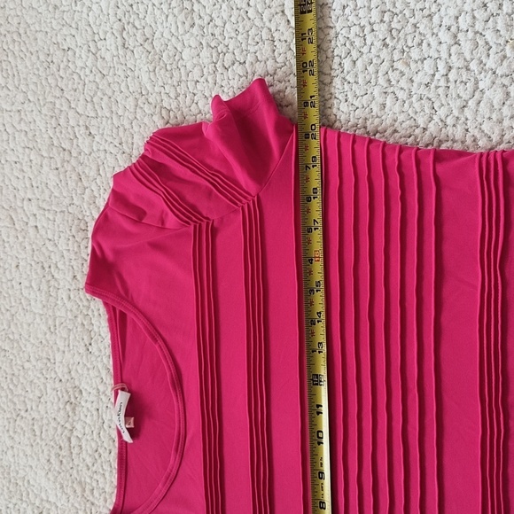 Calvin Klein Short Sleeve Textured Top/Blouse Size XL - Picture 4 of 8